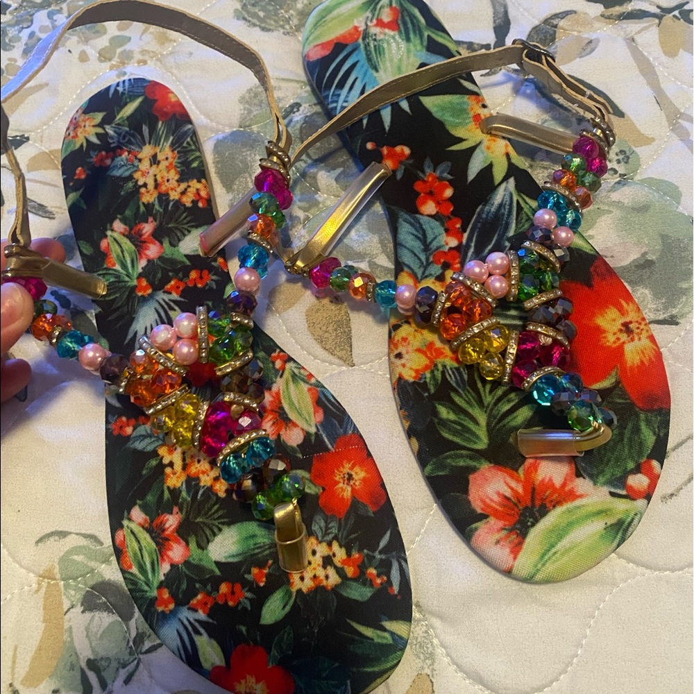 Tropical themed Sandals 🌴